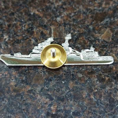Знак нагрудный Большой противолодочный корабль серебристый закрутка (2301976) - HAKKI.RU