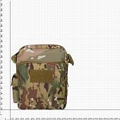 Сумка TAC тактическая камуфлированная на плечо м.1356 25х20х10 5 л camo-multi (3310143) - ВОЕНТОРГ ТЫЛОВИК