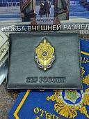Обложка для удостоверения с жетоном СВР РОССИИ кожа ЛЮКС черная (4204363) - ВОЕНТОРГ ТЫЛОВИК