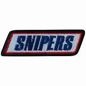 Нашивка ( шеврон патч patch ) тактическая Snipers вышитая на липучке 9х3 черная (2509250) - ВОЕНТОРГ ТЫЛОВИК