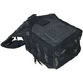 Сумка-органайзер TAC через плечо тактическая MOLLE камуфлированная camo-multi черный (3310324) - ВОЕНТОРГ ТЫЛОВИК