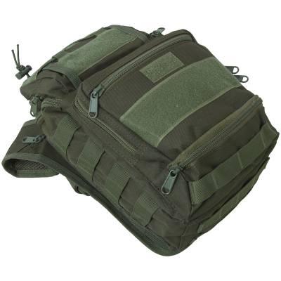 Сумка-органайзер TAC через плечо тактическая MOLLE оливковая (3310326) - HAKKI.RU