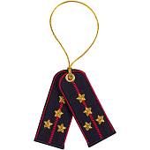 Вымпел мини в авто погоны вышитые Капитан Полиции России (4501058) - ВОЕНТОРГ ТЫЛОВИК