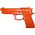 Пистолет тренировочный Beretta 92 FS резиновый оранжевый (3115010) - HAKKI