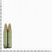 Зажигалка Два патрона / CHNA 1953.9.7-1 газовая (4403971) - ВОЕНТОРГ ТЫЛОВИК