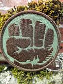 Нашивка ( шеврон патч patch ) тактическая Кулак вышитая на липучке D-7,5 оливковая (2509061) - ВОЕНТОРГ ТЫЛОВИК