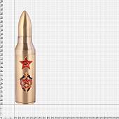 Зажигалка Снаряд настольная с пепельницей с символикой КГБ СССР / звезда СССР золотистая (4403055) - ВОЕНТОРГ ТЫЛОВИК