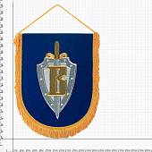 Вымпел с символикой ЦСН ФСБ России Вымпел большой вышитый 25х32 васильковый (4504036) - ВОЕНТОРГ ТЫЛОВИК