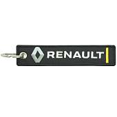 Брелок автомобильный марка RENAULT ( РЕНО ) вышитый полоса ( лента ) 13х3 черный (4402458) - ВОЕНТОРГ ТЫЛОВИК