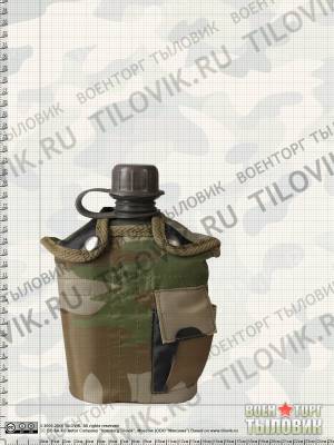 Фляга NATO ( НАТО ) походная с подсумком лесной камуфляж (3407081) - HAKKI.RU