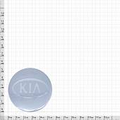 Наклейки на диски литые с логотипом автомобиля КИА ( KIA ) D-56 мм серебристые (12050006) - ВОЕНТОРГ ТЫЛОВИК