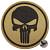 Нашивка ( шеврон патч patch ) тактическая Punisher ( каратель ) 4 3D PVC ( пластизоль ) на липучке D-8 песочный (2504067) - HAKKI