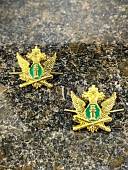 Эмблема ( знак ) петличная ( петлица ) ФССП России золотистая (2102191) - ВОЕНТОРГ ТЫЛОВИК