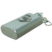Фляга подарочная с символикой Медведь 2 OZ-50 мл серебристая (4608071) - ВОЕНТОРГ ТЫЛОВИК