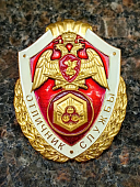 Знак нагрудный ФСВНГ ( Росгвардия ) РФ ОТЛИЧНИК СЛУЖБЫ в воинских частях (подразделениях) РХБЗ (2301641) - ВОЕНТОРГ ТЫЛОВИК