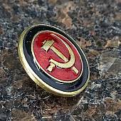Знак Серп и Молот черно-красный (2305038) - ВОЕНТОРГ ТЫЛОВИК