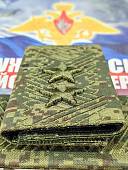 Фальш-погоны ( фальш погоны муфта ) ВС РФ полевые камуфлированные ГЕНЕРАЛ-ЛЕЙТЕНАНТ цифра зеленая (2214119) - ВОЕНТОРГ ТЫЛОВИК