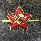 Звезда РККА на фуражку 39 мм красная (2105021) - ВОЕНТОРГ ТЫЛОВИК