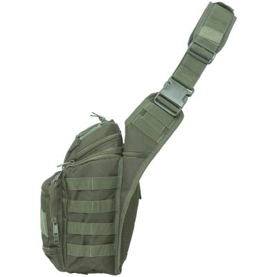 Сумка-органайзер TAC через плечо тактическая MOLLE оливковая (3310326) - HAKKI.RU