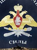 Подушка сувенирная с символикой ВКС РОССИИ вышитая 35х35 темно-синяя (4408042) - ВОЕНТОРГ ТЫЛОВИК