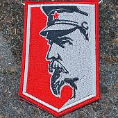 Вымпел 100 лет ВЧК КГБ ФСБ / Ф. Дзержинский вышитый малый 9х15 красный (4502986) - ВОЕНТОРГ ТЫЛОВИК