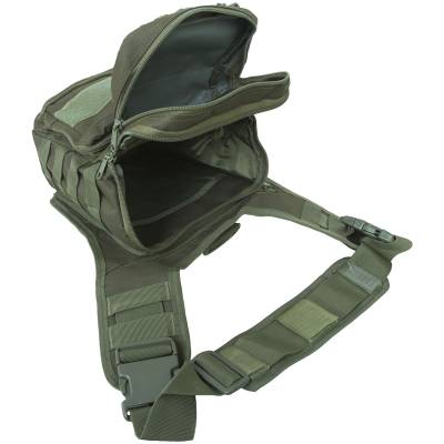 Сумка-органайзер TAC через плечо тактическая MOLLE оливковая (3310326) - HAKKI.RU