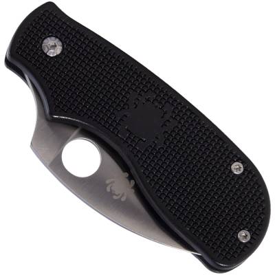 Нож складной Spyderco с клипсой карманный черный (3914061)  - HAKKI.RU