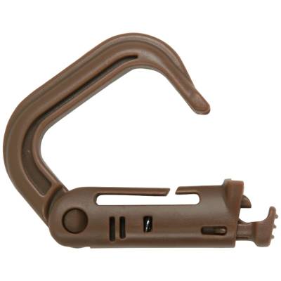 Карабин ( carabiner ) 555 GrimLock ( Гримлок ) пластиковый коричневый (3323010) - HAKKI.RU