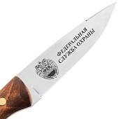 Нож с символикой ФСО ( Федеральная служба охраны ) России / Величие Родины- в ваших славных делах 65х13 в чехле дерево (3911021) - ВОЕНТОРГ ТЫЛОВИК
