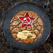 Набор подарочный стопки ( рюмки ) с символикой Танковые войска России 4х80 мл (4630153) - ВОЕНТОРГ ТЫЛОВИК