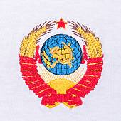 Футболка Герб СССР вышитая белая (1208283) - ВОЕНТОРГ ТЫЛОВИК