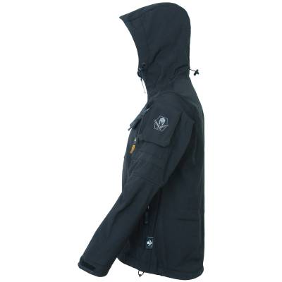 Куртка 726 GEAR SoftShell тактическая демисезонная ветровлагозащитная мембрана черная (1105171) - HAKKI.RU