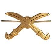 Эмблема ( знак ) петличная ( петлица ) Казачья золотистая (2102111) - ВОЕНТОРГ ТЫЛОВИК