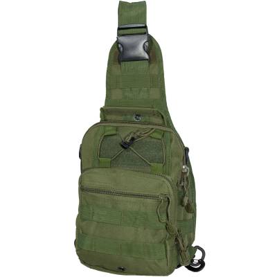 Сумка-органайзер TAC через плечо тактическая MOLLE оливковая (3310281) - HAKKI.RU