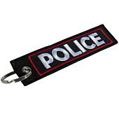 Брелок с символикой POLICE ( ПОЛИЦИЯ ) вышитый полоса ( лента ) 13х3 черный (4402438) - ВОЕНТОРГ ТЫЛОВИК