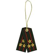 Вымпел мини в авто с вышивкой погоны Полковник ВС России (4501999) - ВОЕНТОРГ ТЫЛОВИК