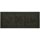 Нашивка ( шеврон ) на грудь Группа крови AB (IV) Rh+ полоса 10x4 вышитая оливковая (2501972) - ВОЕНТОРГ ТЫЛОВИК