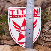 Нашивка ( шеврон патч patch ) тактическая TITAN PROTECTION 3D PVC ( пластизоль ) на липучке 9х11 белая (2504183) - ВОЕНТОРГ ТЫЛОВИК