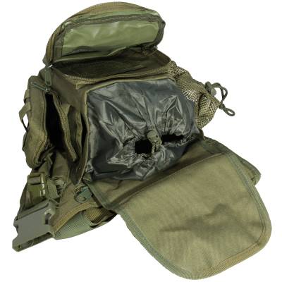 Сумка-органайзер TAC на плечо тактическая MOLLE оливковая (3310182) - HAKKI.RU