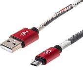 Кабель ( провод ) для зарядки телефона USB / Micro камуфлированный красный (4002009) - ВОЕНТОРГ ТЫЛОВИК