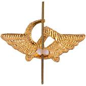 Эмблема ( знак ) петличная ( петлица ) ГВФ ( Гражданский воздушный флот ) СССР золотистая (2102975) - ВОЕНТОРГ ТЫЛОВИК