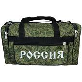 Сумка камуфлированная РОССИЯ с боковым карманом 40х20х18 14 л цифра зеленая (3310105) - ВОЕНТОРГ ТЫЛОВИК