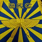Вымпел с символикой ВКС России вышитый большой 25х32 васильковый (4504997) - ВОЕНТОРГ ТЫЛОВИК