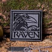 Нашивка ( шеврон патч patch ) тактическая Ворон Raven вышитая на липучке 7х6,5 серая (2509421) - ВОЕНТОРГ ТЫЛОВИК