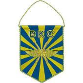 Вымпел малый с вышивкой ВКС России 17,5х13,5 см голубой (4502977) - ВОЕНТОРГ ТЫЛОВИК