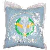 Подушка сувенирная ВДВ России 35х35 вышитая голубая (4408002) - ВОЕНТОРГ ТЫЛОВИК