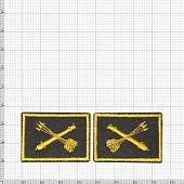 Эмблема ( нашивка знак ) петличная ( петлица ) ПВО вышитая оливковая (2505009) - ВОЕНТОРГ ТЫЛОВИК