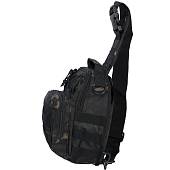 Сумка-органайзер TAC через плечо тактическая MOLLE камуфлированная camo-multi черная (3310963) - ВОЕНТОРГ ТЫЛОВИК