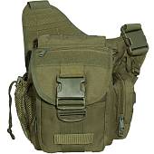 Сумка-органайзер TAC на плечо тактическая MOLLE оливковая (3310182) - ВОЕНТОРГ ТЫЛОВИК