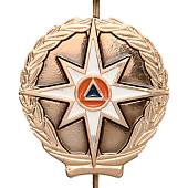 Эмблема ( знак ) петличная ( петлица ) МЧС России с тонировкой золотистая (2102106) - ВОЕНТОРГ ТЫЛОВИК